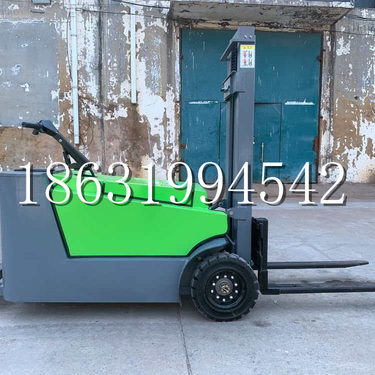 华阴市小型电动叉车1吨2吨步行站驾式电瓶堆高充电装卸车液压升降车铲车